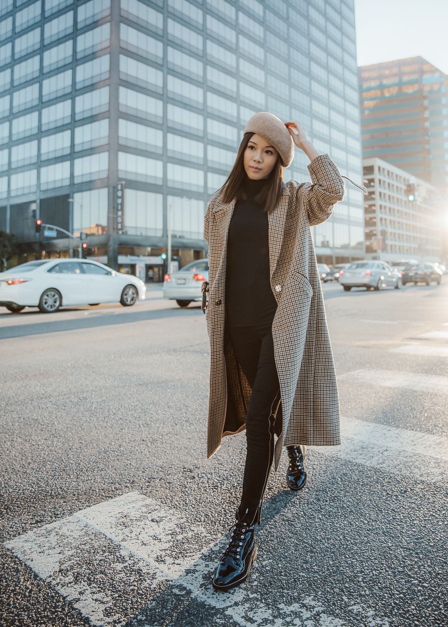 Jenny Tsang of Tsangtastic styling different ways to wear long coats