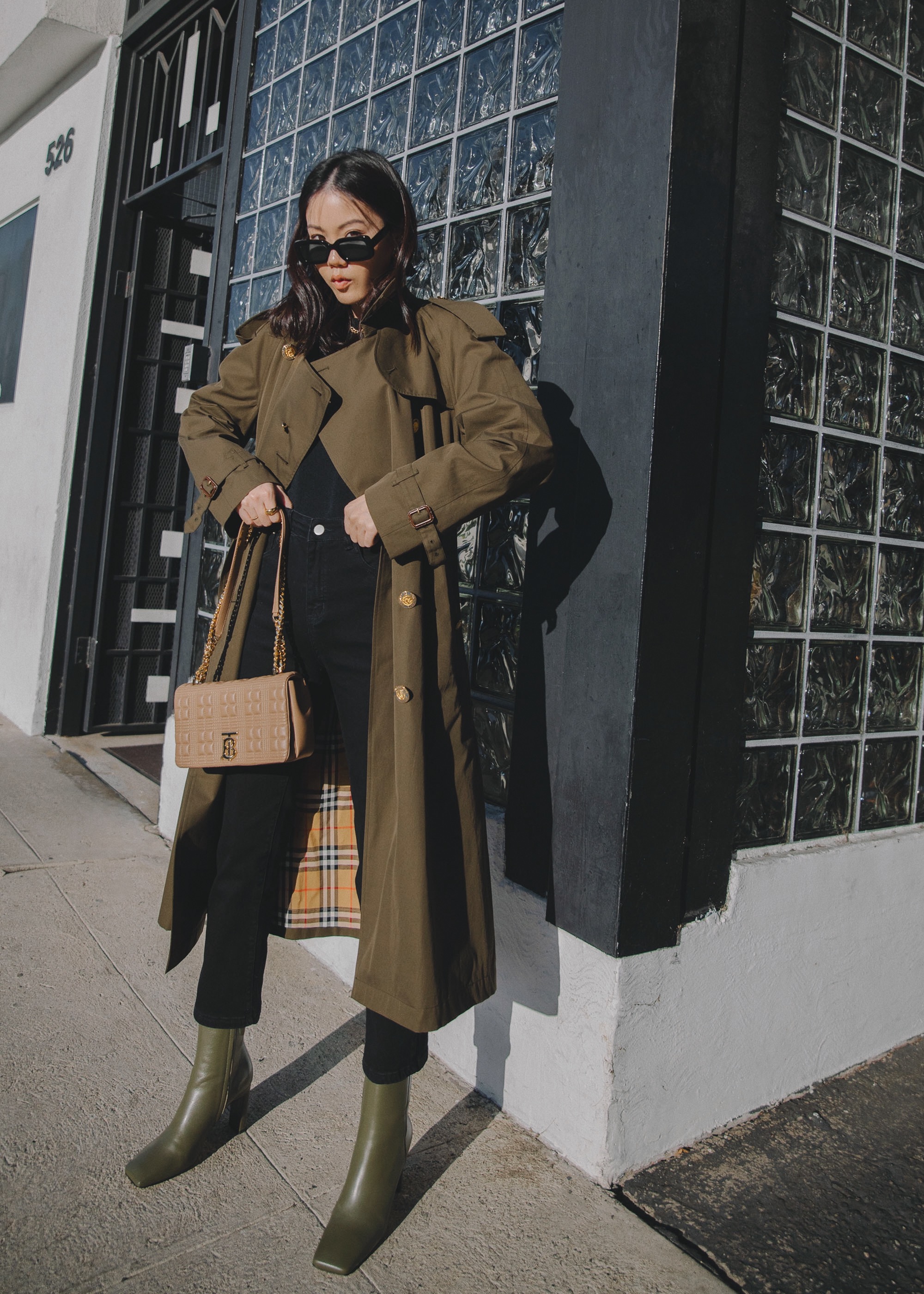 burberry army green coat